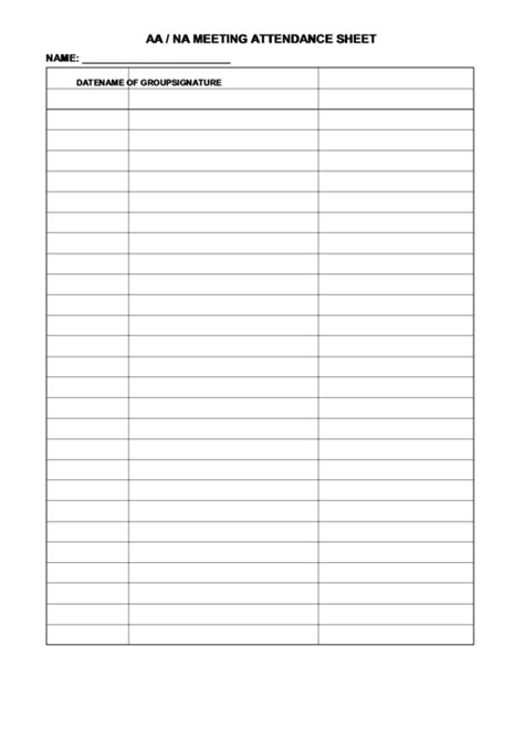How to start an online meeting. Meeting Attendance Sheet printable pdf download