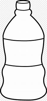Water Bottle Clipart Coloring Template Clip Bottles Fizzy Drinking Drinks sketch template