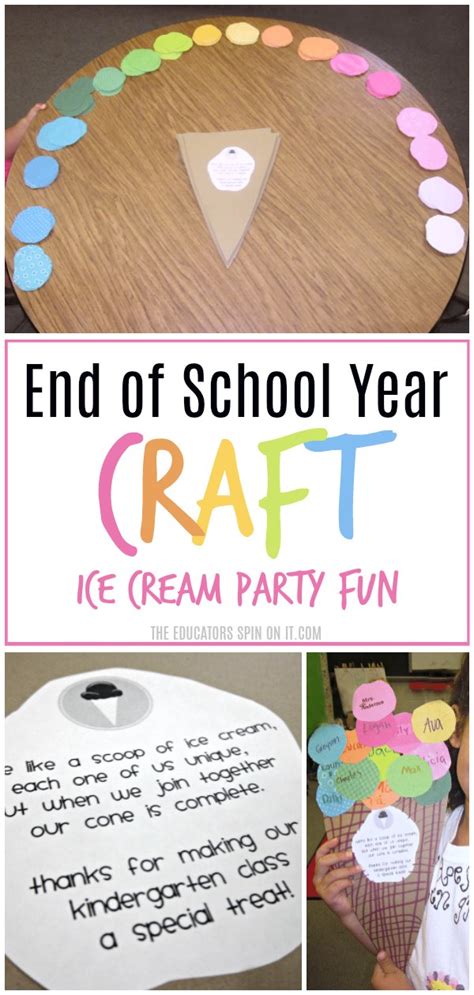 35 end of year assignments and activities for every grade. Ice Cream Themed Class Project for End of School Year