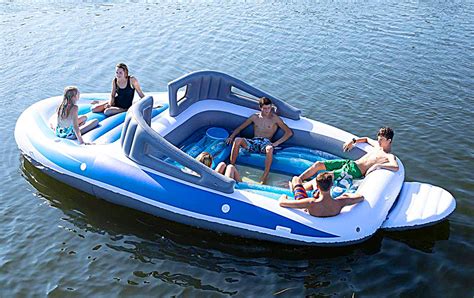 Extreme Inflatable Speed Boat 6 Person Floating Island Thesuperboo