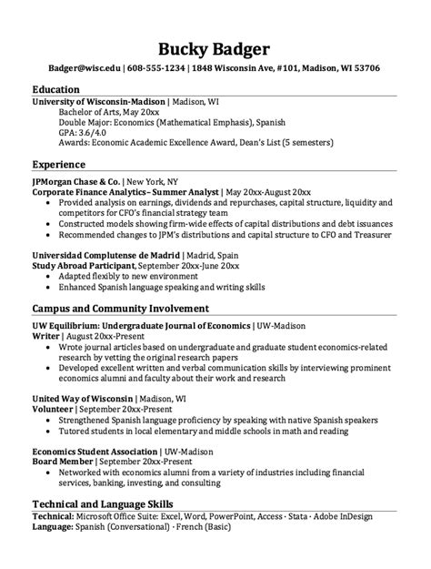 Resume templates can be useful in building your resumes. Resume for Study Abroad Participant | Free resume samples, Economics, Resume