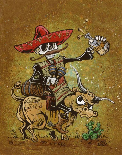 Party Til The Cows Come Home Day Of The Dead Artist David Lozeau