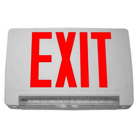 Led Exit Sign Red Letters White