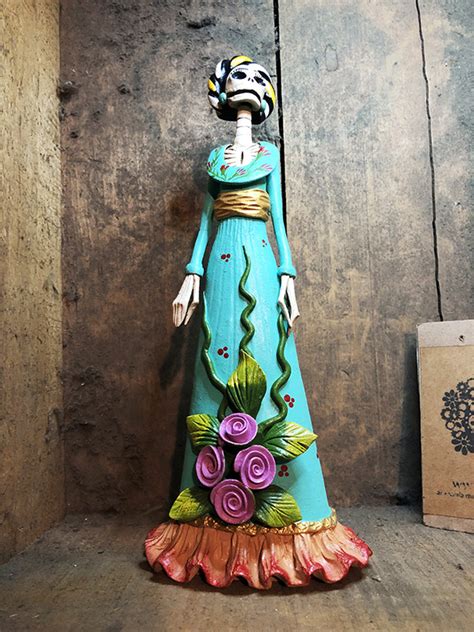 Catrina Mexicana Frida Kahlo Mariana 🦋 Catrinas Artesanía Y Cultura