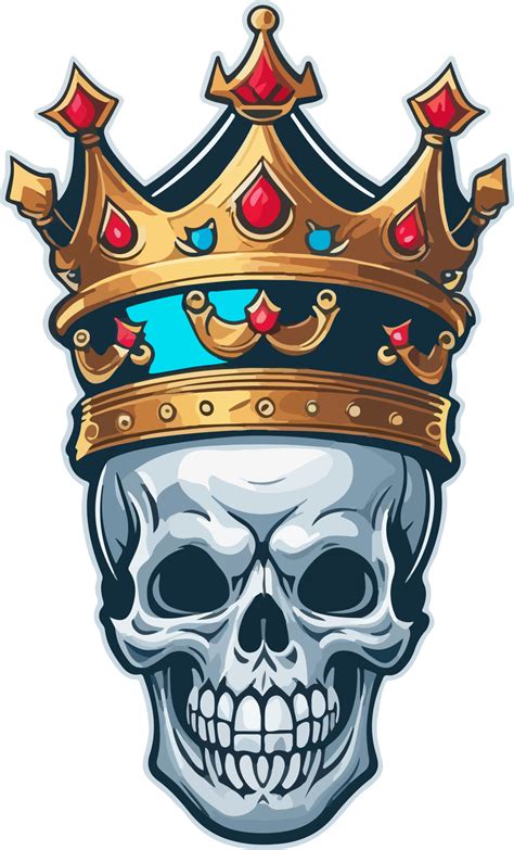 Skull King Mascot Cartoon With Ai Generative 28057488 Png