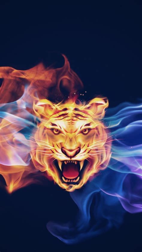 Lightning Fire Cool Tiger Wallpapers Img Mojo