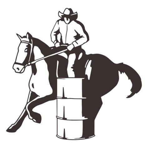 Barrel Race Png Designs Für T Shirt And Merch