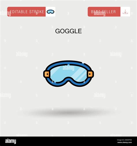 Goggle Simple Vector Icon Stock Vector Image And Art Alamy