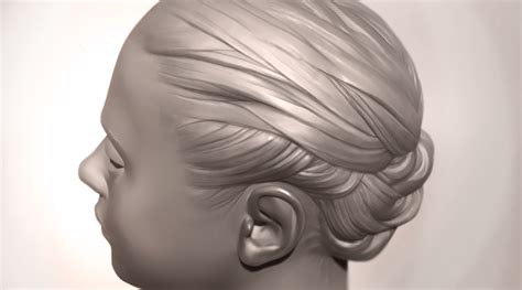 Speed Sculpting Hair In Zbrush Timelapsed 3d On Behance