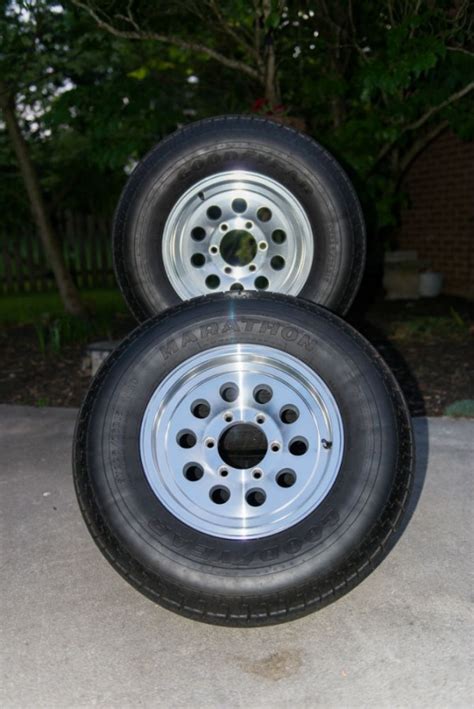 Goodyear marathon tires for trailers. 15" Goodyear Marathon 225/75 R15 tires with Sendel S20T wheels