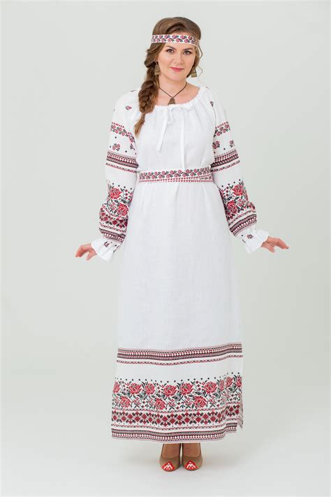 Славянское льняное платье Женское счастье интернет магазин Иванка