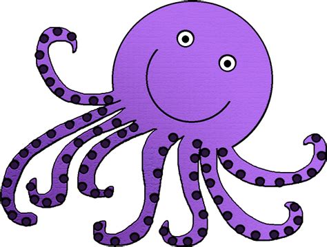 Download Octopus Clipart Cute Purple Fish Pencil And In Color Octopus