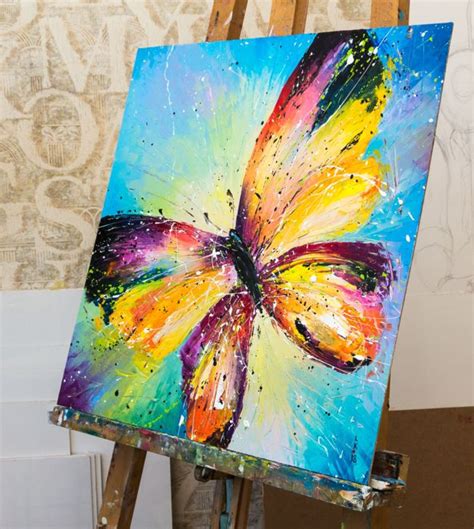 Butterfly Painting By Liubov Kuptsova Artmajeur Butterfly Art