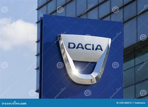 Dacia Logo In Front Of Official Dealer Office Building Located In