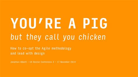 Pdf Youre A Pig But They Call You Chicken How To Co Opt The Agile