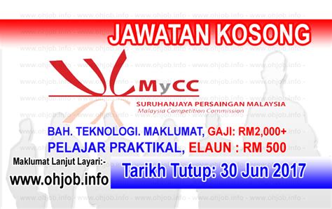 Please carefully read the entire vacancy announcement and make sure that you meet all of the eligibility and qualification requirements. Job Vacancy at Suruhanjaya Persaingan Malaysia - MyCC ...
