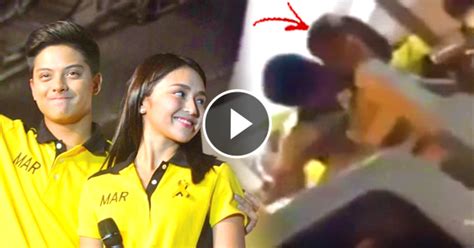 watch daniel padilla and kathryn bernardo caught kissing during the campaign of mar roxas