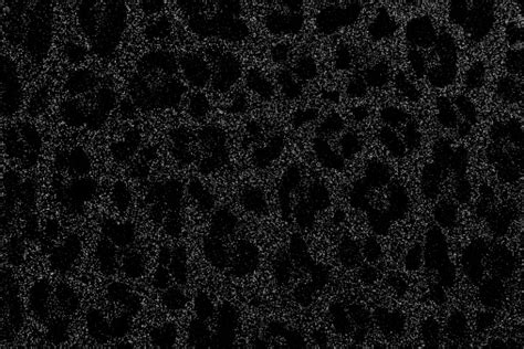 Black Leopard Print Glitter Background Stock Photo