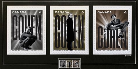 new canada post stamps and truck honour montreal legend leonard cohen photos mtl blog