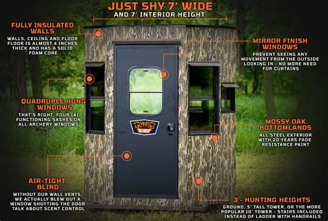 Rutted Up Elevated Hunting Ground Blinds Features And Benefits 2022