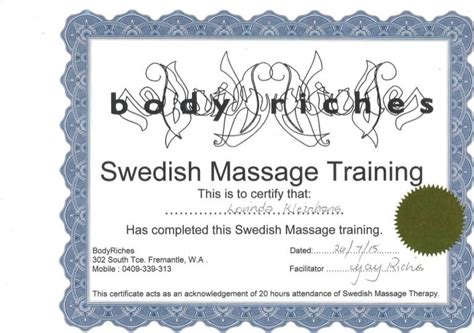 Cert Swedish Massage