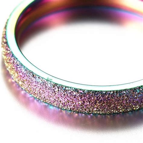 Holographic Glitters Ring Fashion Rings Holographic Fashion Glitter