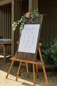 Wood And Fabric Seating Chart Wood Easel Photo By Rustic White