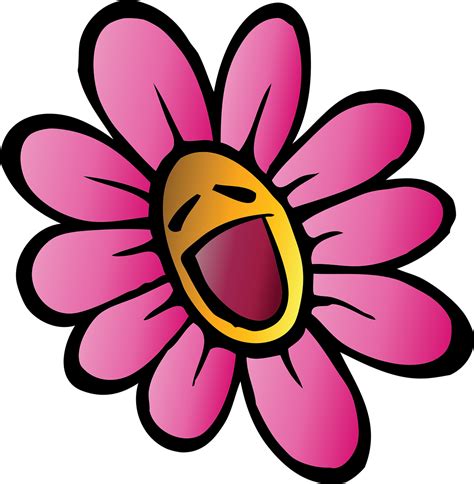 Pink Cartoon Flower
