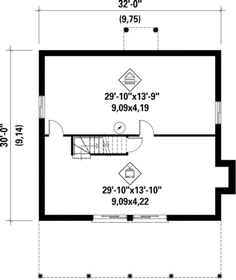 Cabin Style House Plan 2 Beds 1 Baths 1907 Sqft Plan 25 4523