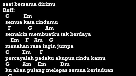 E b ku ingin kau bicara c#m g#m f# katakan saja apa salahku. Chord Semua Kata Rindumu - Chord Walls