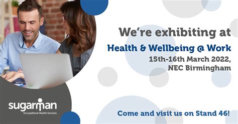 Meet Our Occupational Health Team At Health And Wellbeing Work 2022