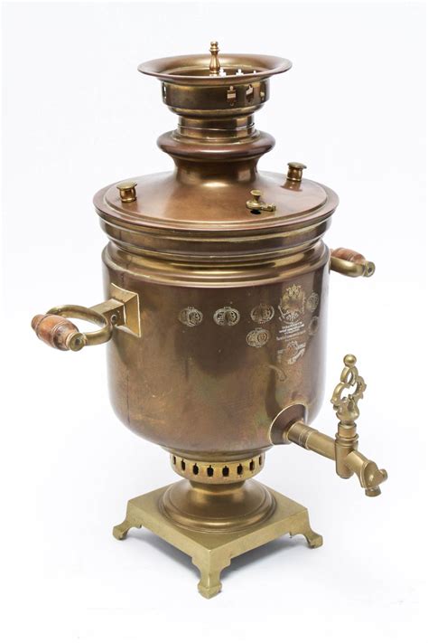 Sold Price Russian Samovar Brass 1896 19th C Invalid Date Edt