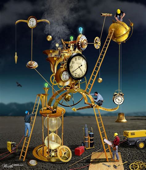 Clockworx By Funkwood Surrealism Painting Art Painting Salvador Dali