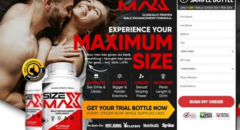 Size Max Male Enhancement Reviews Boost Sexual Confidence Price