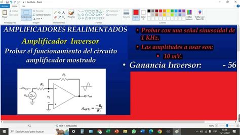 Amplificadores Realimentados Amplificador Inversor En Proteus Youtube