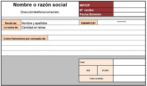 Formato De Recibo En Excel Image To U