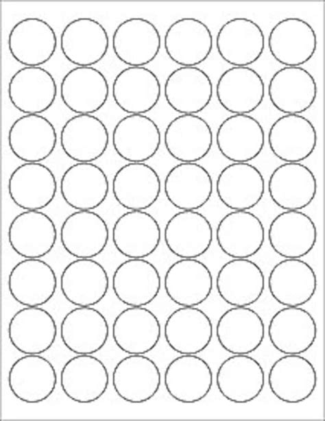 Blank Circle Labels Plain White Circle Stickers Color Your