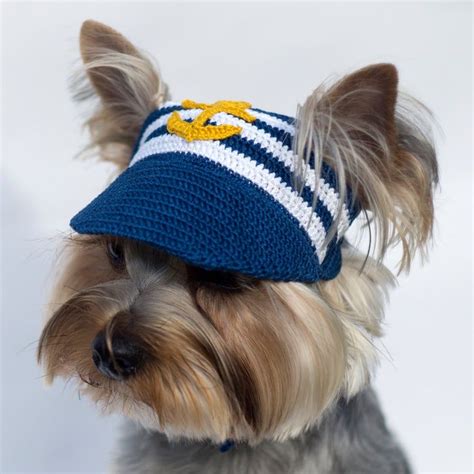 Dogs Baseball Cap Smiley Dog Visor Hats For Pet Crochet Dog Clothes