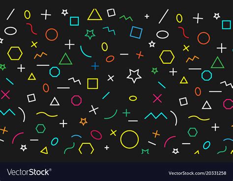 Math pattern on black background color symbol Vector Image