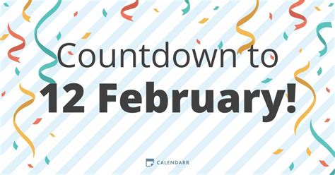 Countdown To 12 February Calendarr
