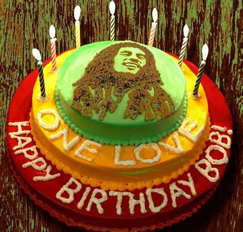 Happy Birthday Bob Marley Rip Bob Marley Cakes Bob Marley
