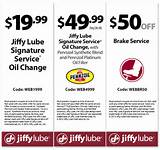Jiffy Lube Oil Change Coupon Images