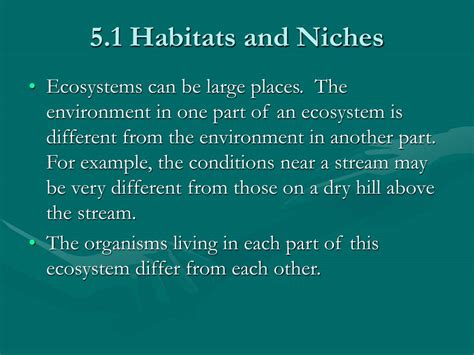 Ppt 51 Habitats And Niches Powerpoint Presentation Free Download