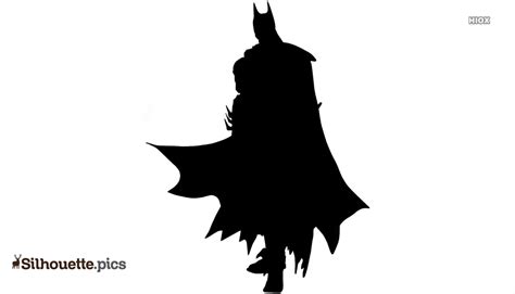 Black Batman Hero Silhouette Vector Silhouettepics