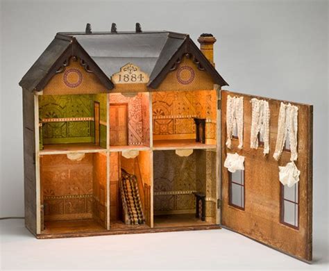 010046 Victorian Doll House Dated 1884 H 33 W 31 2 Paper Doll