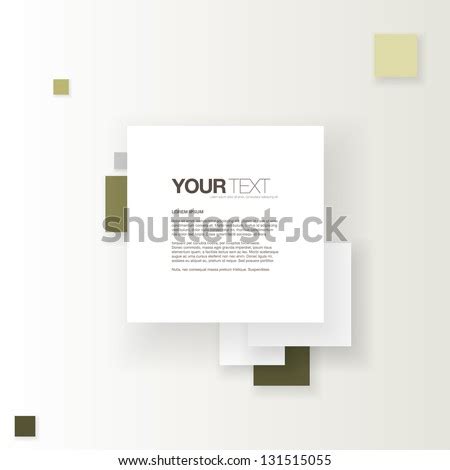 Abstract Square Text Box Composition Vector Stock Vector Royalty Free