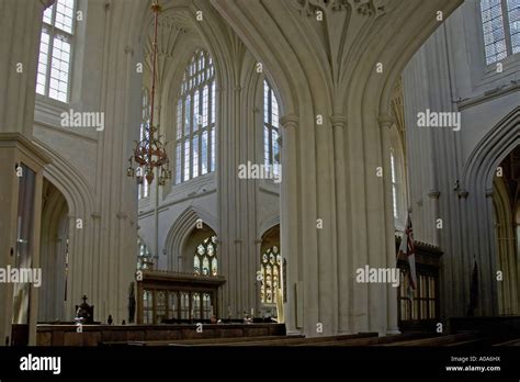 Medieval Bath Abbey The Nave Vaulted Ceiling Bath Somerset England July