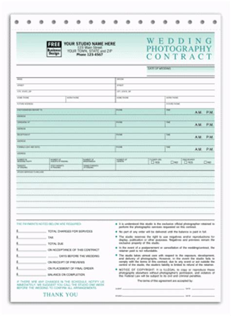 Having a wedding photography agreement will help automate your client bookings while. Free Printable Wedding Photography Contract Template Form (GENERIC)