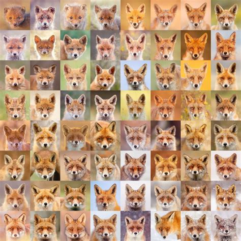 Sixty Four Foxy Faces Portraits Of Fantastic Foxes Over 10 Years