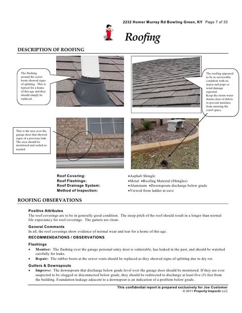 Roof Inspection Report Template